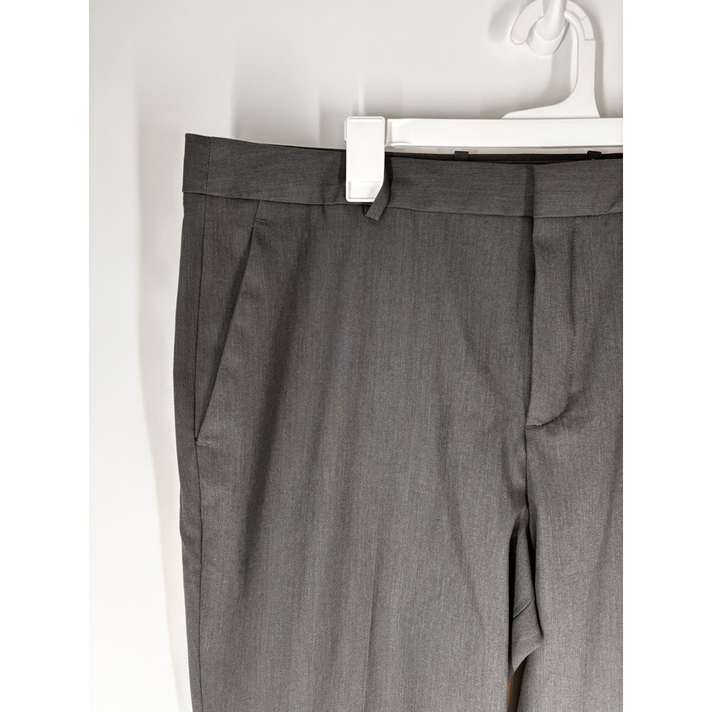 NWT Perry Ellis Portfolio Mens Gray Modern Fit Straight Leg Dress Pants 38x32